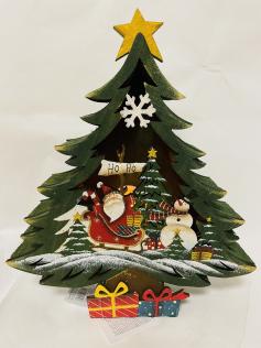 ALBERO IN LEGNO LUMINOSO