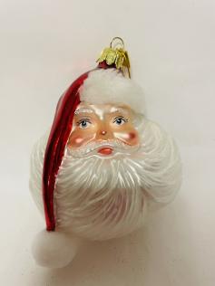 DECORAZIONE VETRO VOLTO BABBO NATALE
