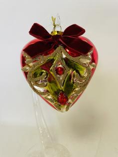 DECORAZIONE VETRO A CUORE