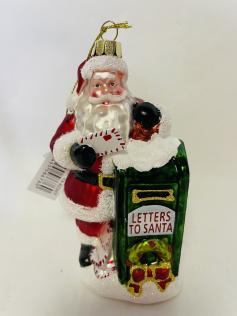DECORAZIONE VETRO_BABBO NATALE CON BOX MAIL