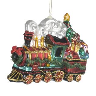 DECORAZIONE ALBERO TRENINO CON REGALI