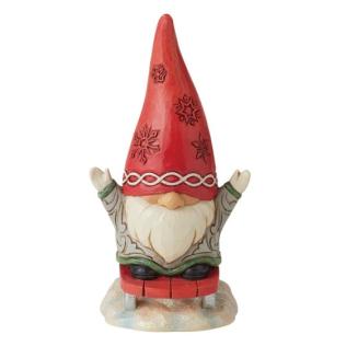 "GNOME SLEDDING FIGURINE"_ JIM SHORE