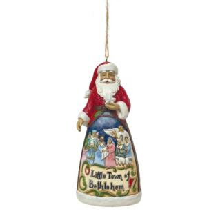 "O LITTLE TOWN SANTA HANGING ORN."_ JIM SHORE