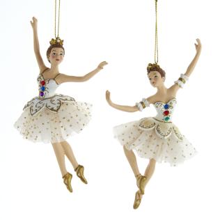 BALLERINE BIANCHE E ORO