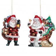 DECORAZIONE BABBO NATALE CON LANTERNA/SLITTA