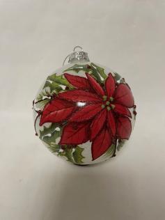 DECORAZIONE ALBERO CON FIORE
