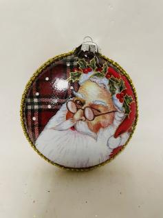 DECORAZIONE ALBERO _ BABBO NATALE IN TARTAN