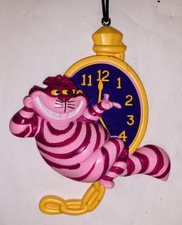 Cheshire Cat Pendant with Clock
