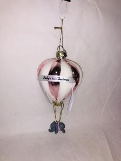 Pendaglio in vetro mongolfiera