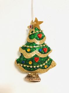 Pendaglio Albero di Natale in stoffa