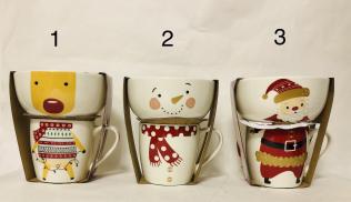 Set natalizio ciotola con tazza
