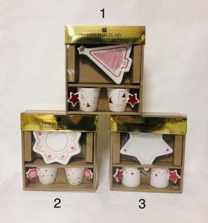 Set tazzine da caffè con piattino decorate in oro zecchino