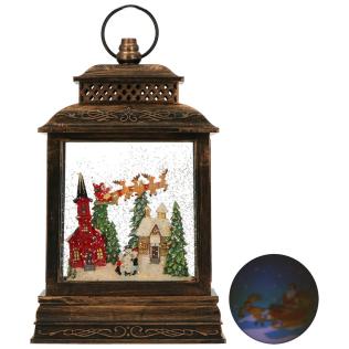 Lantern Santa Led Projector Water Spinning