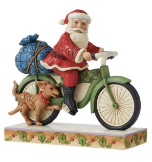 Santa Riding Bicycle