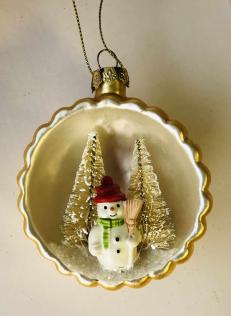 Semisfera "Old Style" con pupazzo di neve