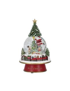 Waterfall Snowing Santa