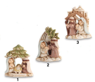 NATIVITÀ RESINA 3 SOGG.