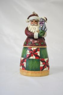 Santa Claus with Cat (hanging ornament)