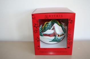 Christmas glass ball Christmas House 15cm