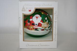 Vitbis Sfera Pallina Decorazione Natalizia Babbo Natale Verde