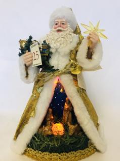 Babbo natale luminoso con nativit&agrave;