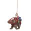"SANTA RIDING A BEAR HANGING ORN."_ JIM SHORE