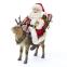 BABBO NATALE CON RENNA
