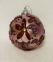 Pink glass ball with flowers