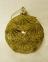 Gold ball with glitter