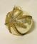 Ivory glass ball with swarovski bow