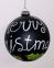 Sfera in vetro nero opaco