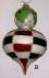 Stained glass and glitter pendant - photo 1