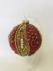 Pallina in vetro rossa con strass  - foto 1