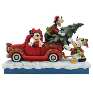 RED TRUCK WITH MICKEY AND FRIENDS_ DISNEY TRADITIONS