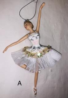 Pendant Ballerina with Tutu White