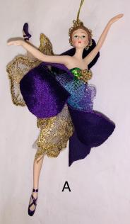 Ballerina pendant with colorful dress