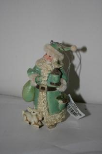 Hanging ornamet - Light green Santa