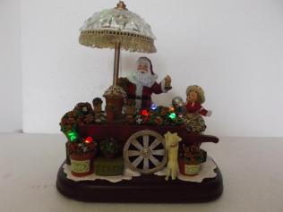 Christmas crib with flower carriage