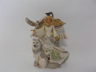 Angels White Woodland Pendant Statuette
