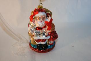 Hanging ornament - Santa Klaus and Kids